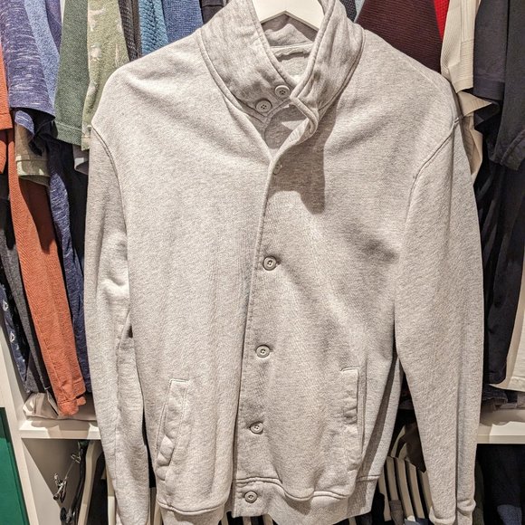 Frank & Oak button-up cardigan - light grey - Picture 1 of 5